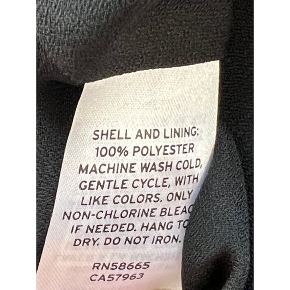 NWT Halogen Size XS Sleeveless Pleated Georgette Top Black MSRP $59 - Picture 9 of 10